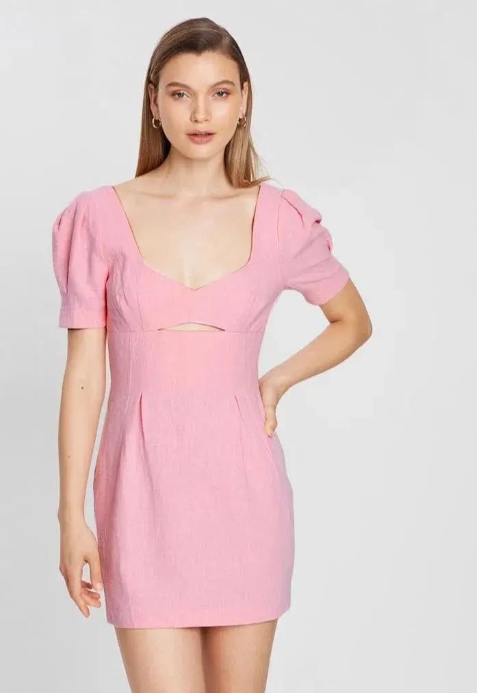 Bec & Bridge Sweet Pea Mini Dress Pink Size 10 photo 2
