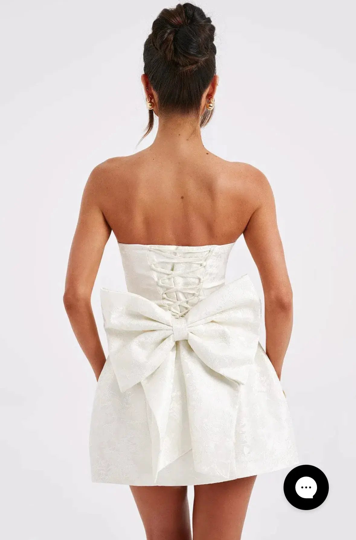 ELENORA MINI DRESS - IVORY photo 4