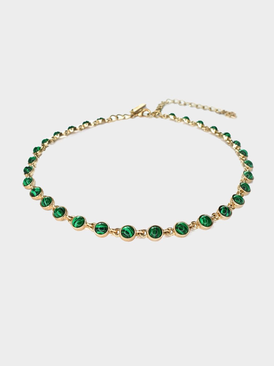 Oscar De La Renta Malachite necklace Gold photo 2