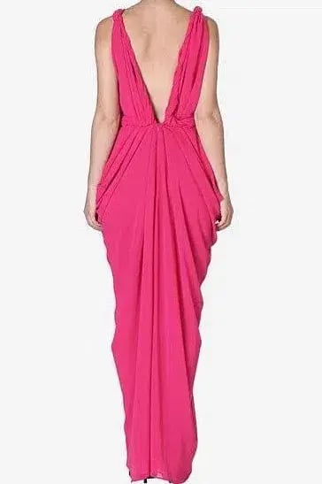 Carla Zampatti Forget Me Knot Dress Pink Size 12 photo 2
