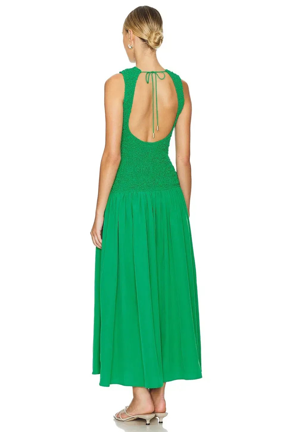 The Wolf Gang Marisol Maxi Dress Emerald Small S / Size AU 8 photo 3