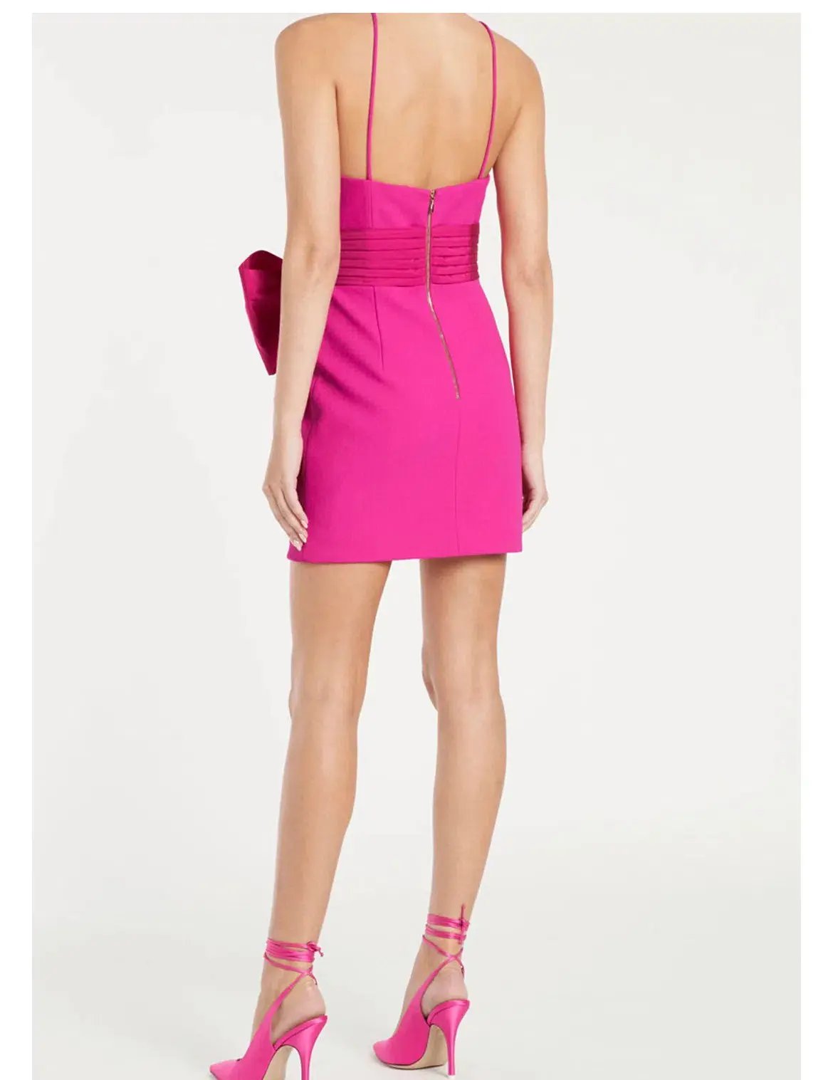 Rebecca Vallance Cupid’s Bow Mini Dress Pink Size 6 photo 3