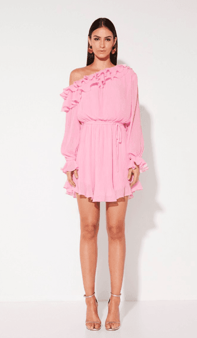 Mossmann A Slice of Heaven Mini Dress Pink Size 14 photo 2