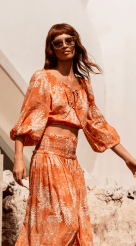 Steele Harmony Blouse & Laguna Skirt in Bora Sand Set Size 8 photo 2