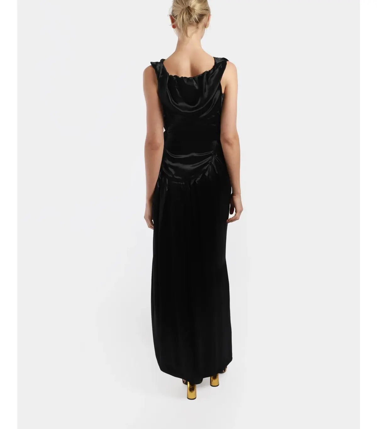 Vivienne Westwood Long Ginnie Pencil Maxi Dress Black Size AU 10 photo 3