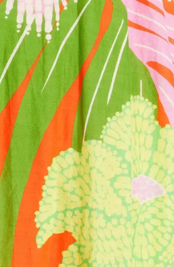 Farm Rio  Neon Floral Maxi Dress Multi Size 14 photo 5