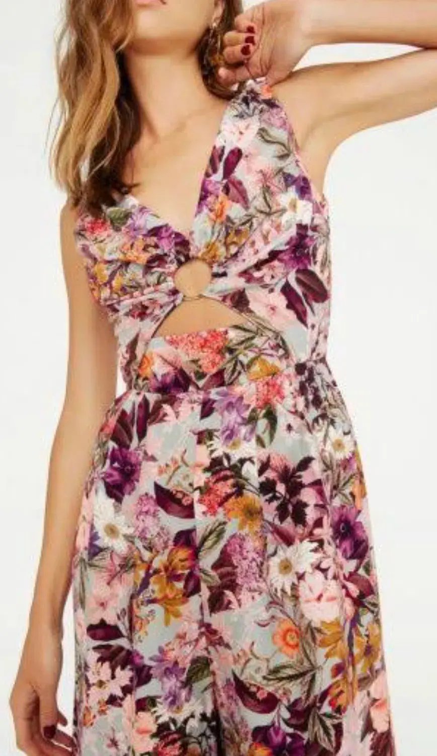 Sheike Hannah Floral Jumpsuit  Size 8 photo 2