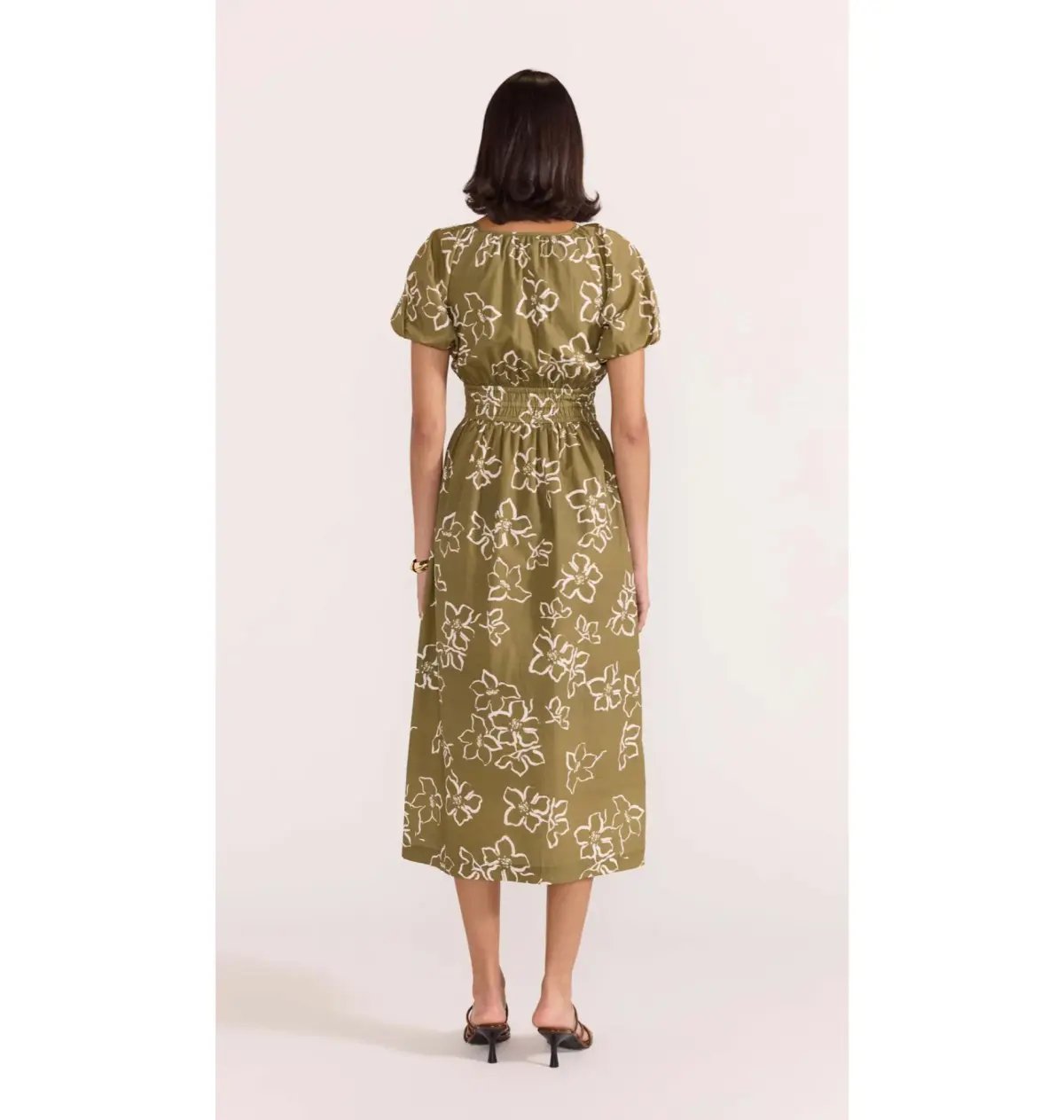 Staple The Label Ines Midi Dress Floral Size 8 photo 3
