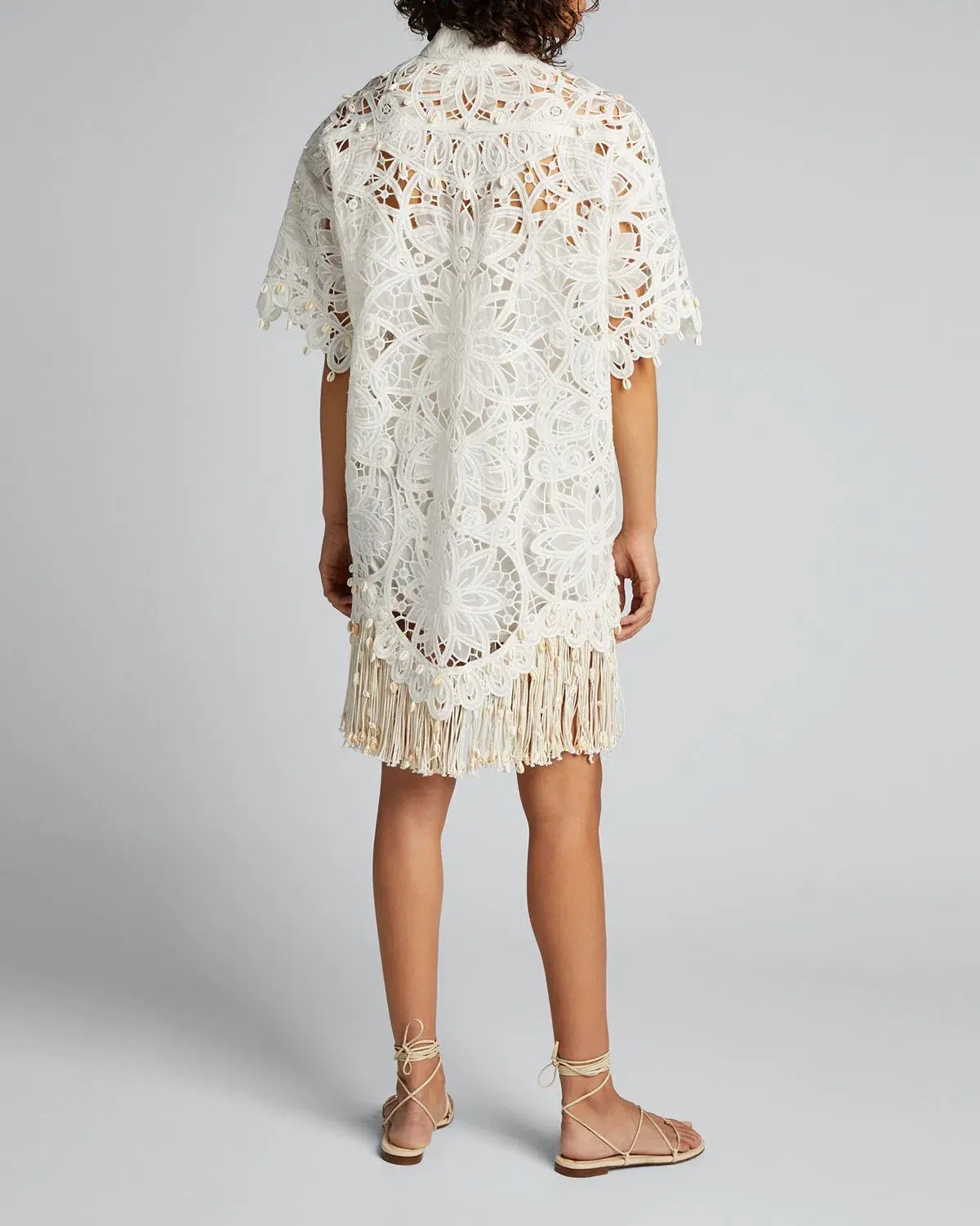 Zimmermann Wavelength Shirt Dress Ivory Size 0 / AU 8 photo 2