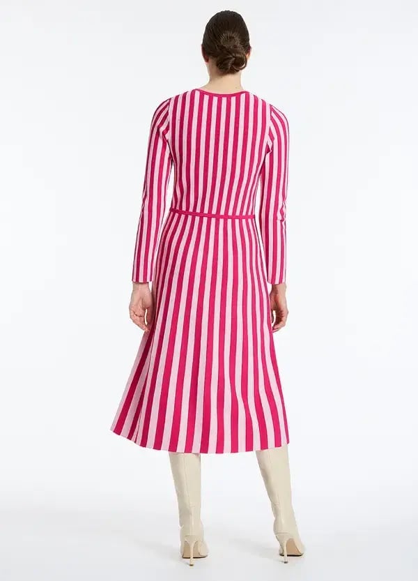 David Lawrence Elodie Knit Dress in Pink Size AU 10 photo 3