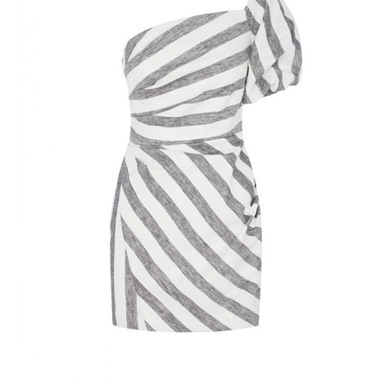Sheike Ace of Spades Stripe Dress Print Size 6 photo 3