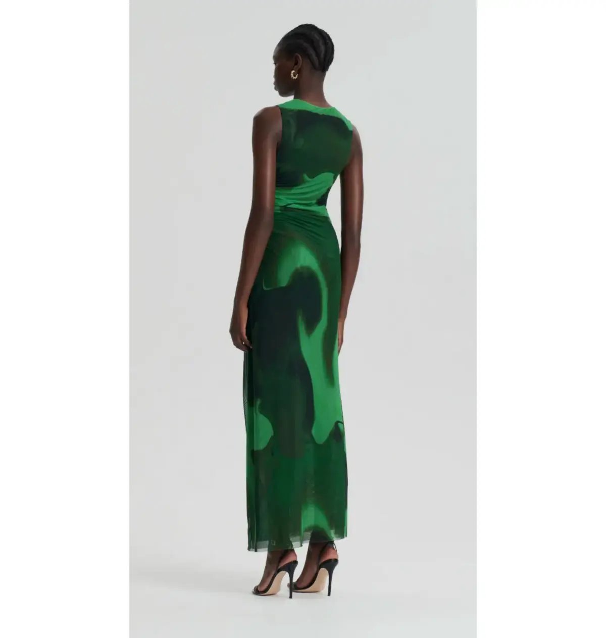 Scanlan Theodore Italian Watercolour Dress Safari Green Size AU 12 photo 2