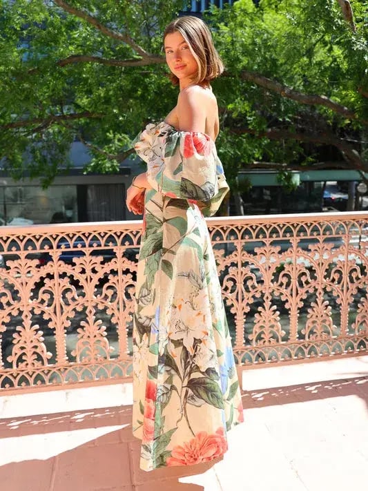 By Nicola Paradiso Maxi Dress in Primavera Print Size 8 photo 5