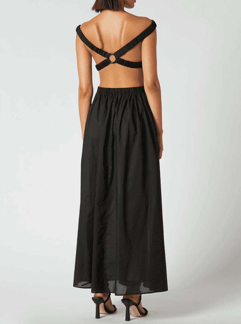 Scanlan Theodore Cotton Voile Ring Dress Black Size S / Au 8 photo 3