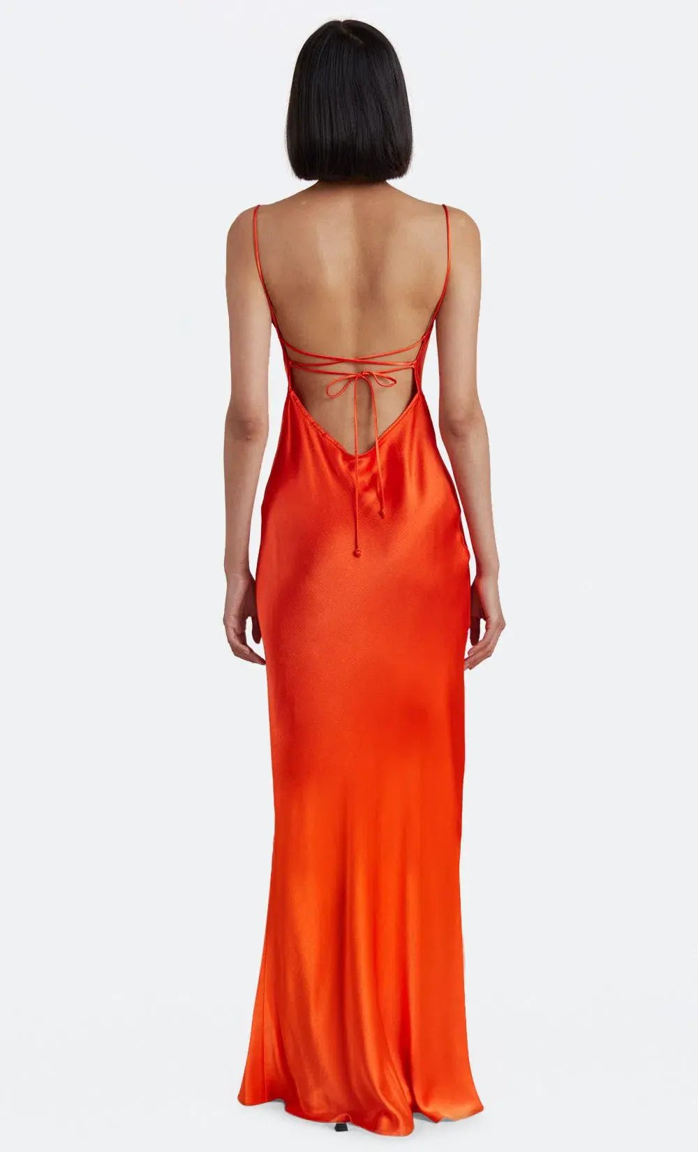 Bec & Bridge Lorelai Tie Maxi Dress Fire Red  Size 8 photo 3