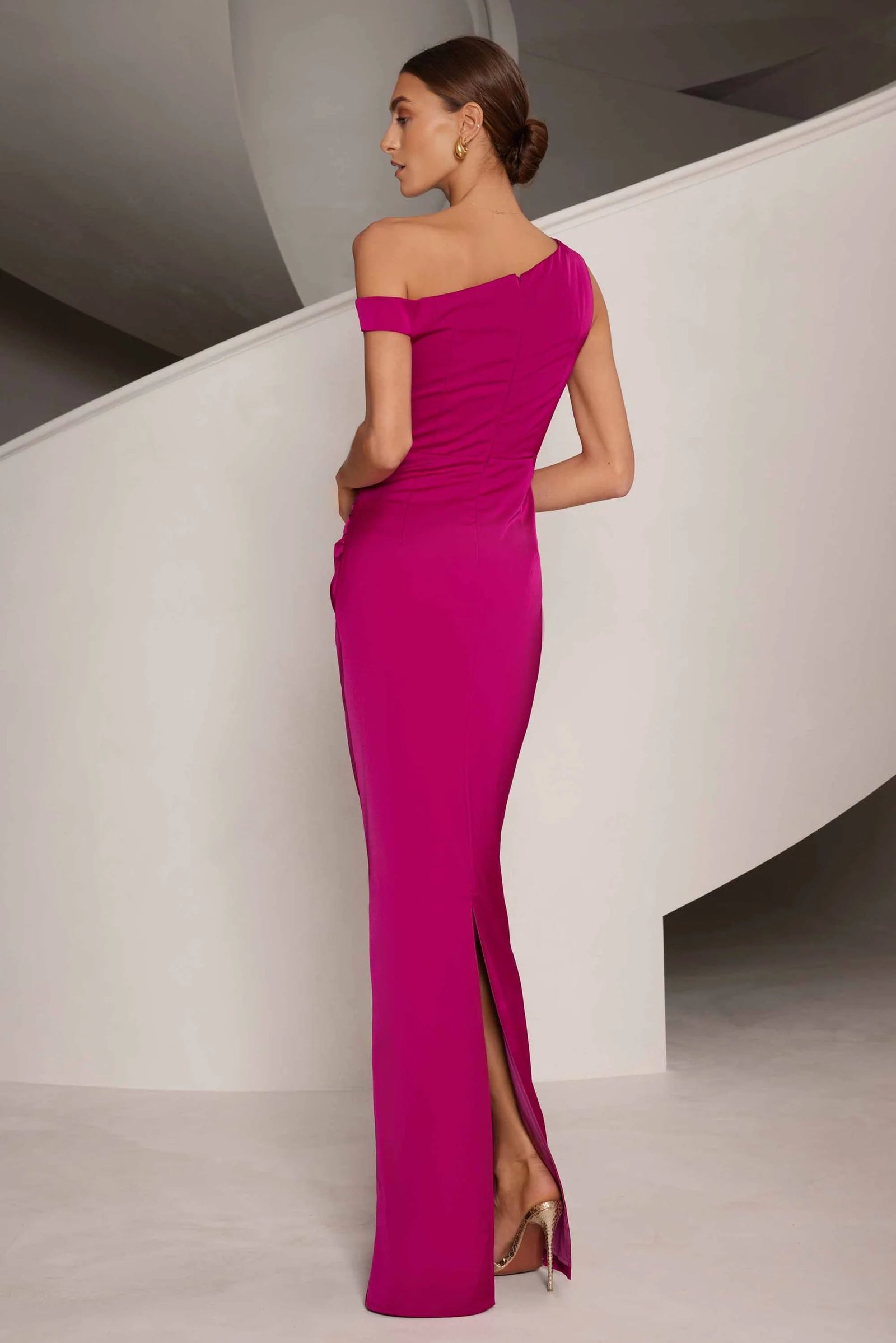 ELLE ZEITOUNE KAIRA DRESS - MULBERRY PINK photo 3