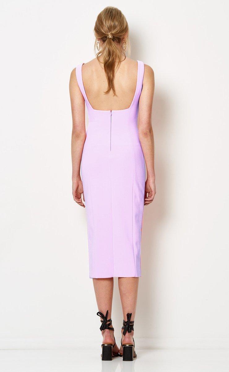 Hibiscus Islands Lilac Midi Dress photo 3