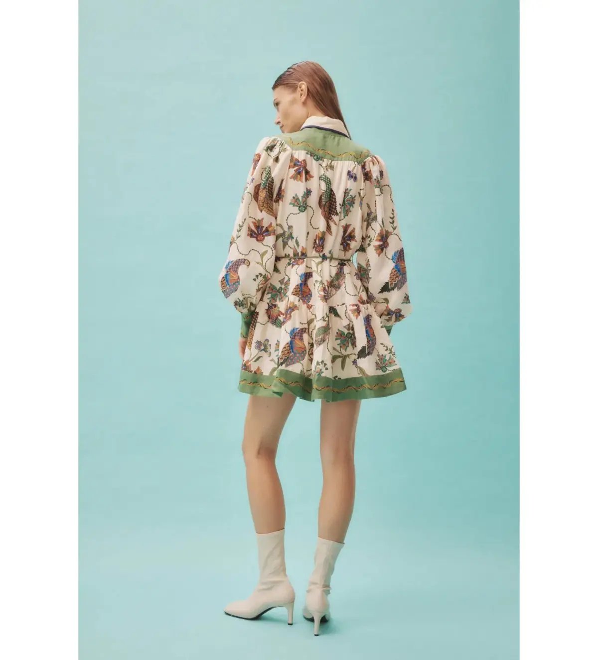 Alemais Birdie Mini Dress Multi Print Size 14 photo 5