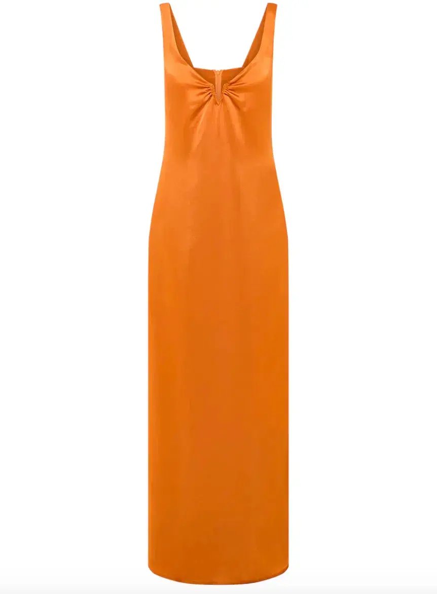 Anna Quan Liliana midi dress in kumquat size AU12 photo 4