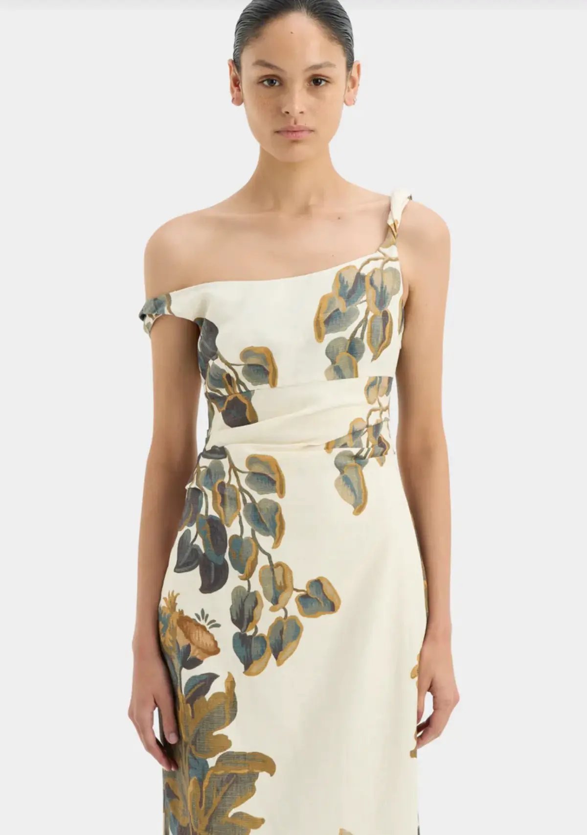 Sir the Label Evalita Twist Midi Dress Pine Valley Print Size 3 / AU 12 photo 5