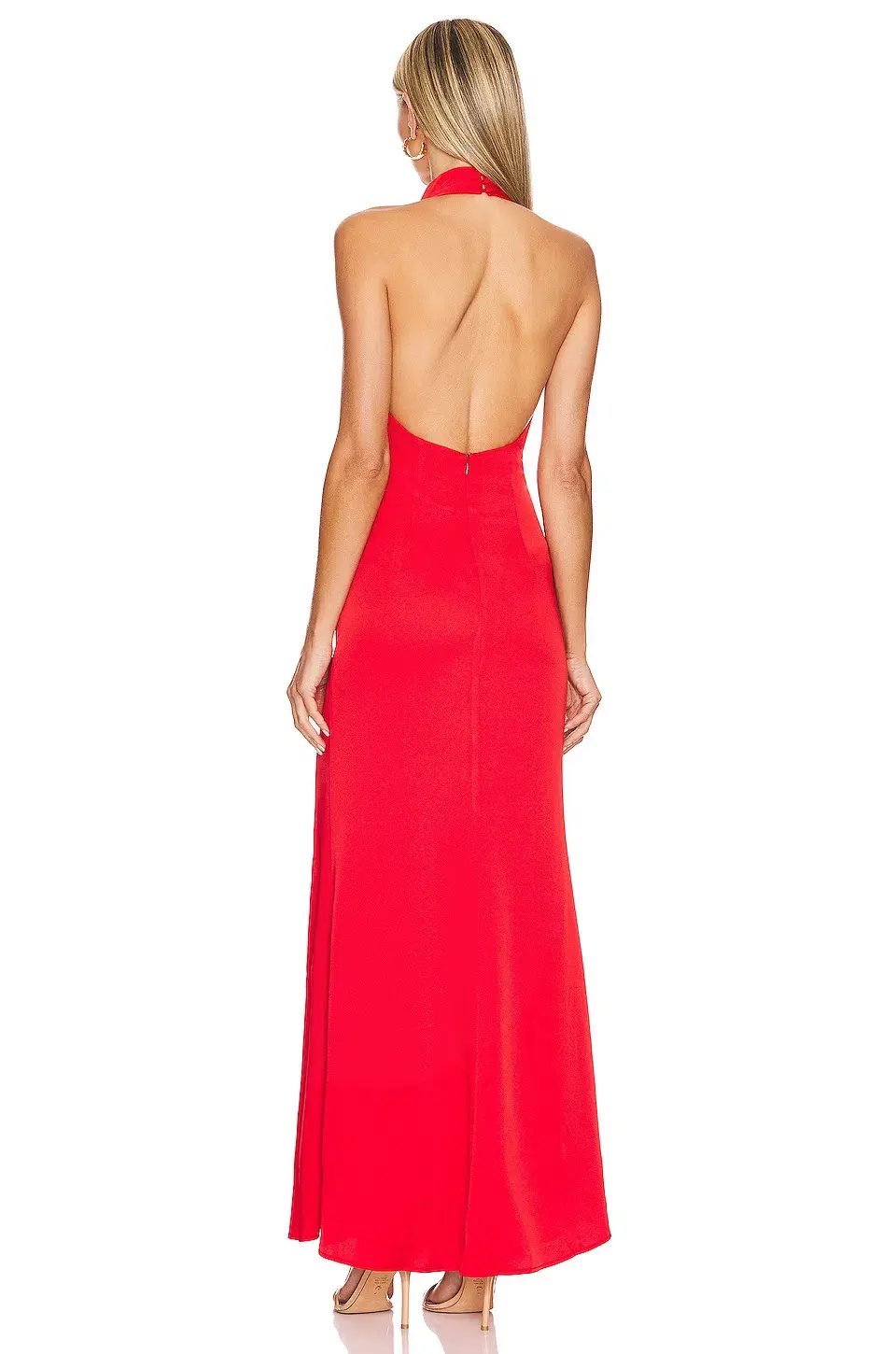 MISHA Clover Gown Red Size 10/M photo 3