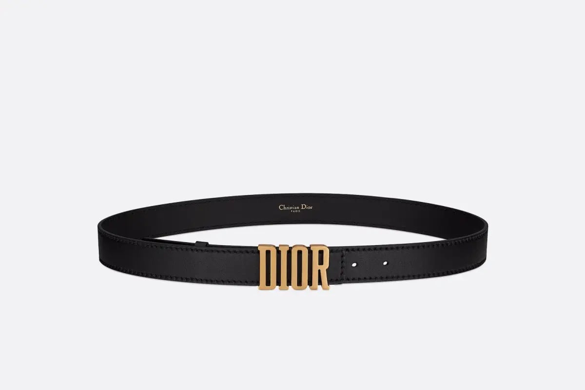 Dior 2022 D Fence Belt Black 80cm photo 2