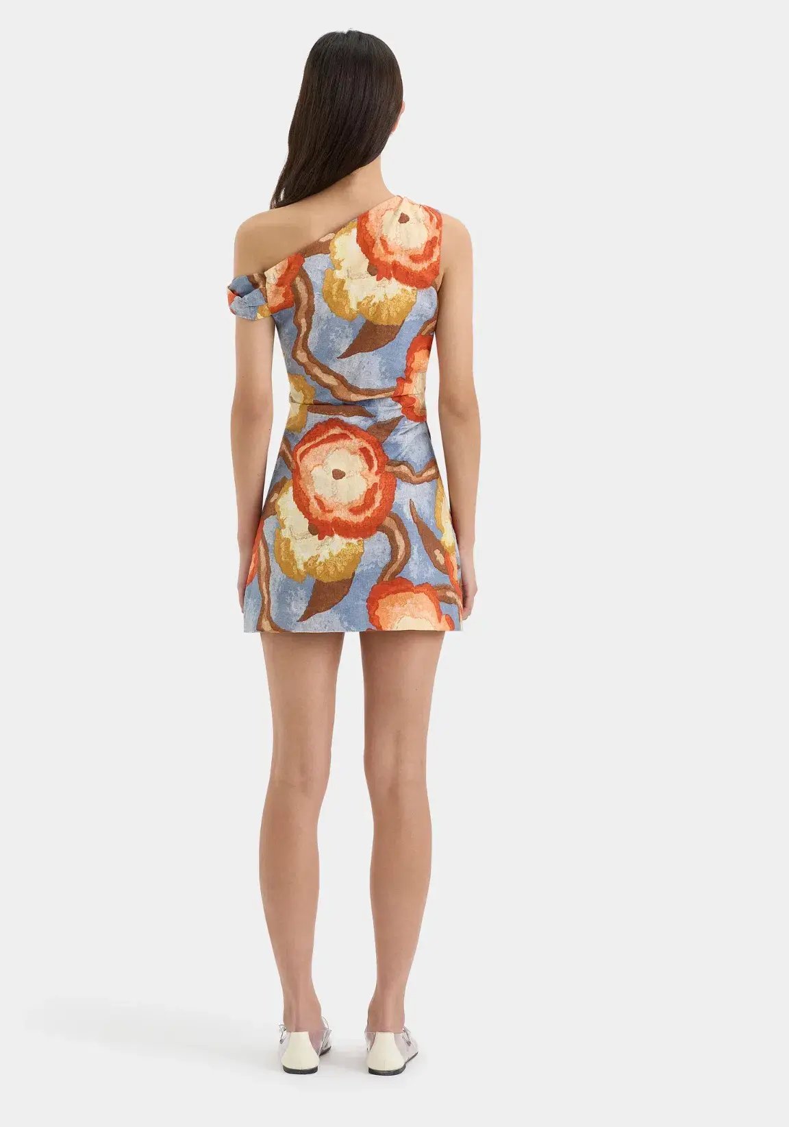 Sir the Label Avery Twist Mini Dress Camellia Print Size 12 photo 3