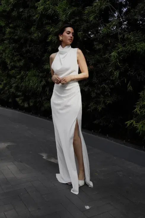 MISHA Constantina Gown Ivory Size 14 photo 2