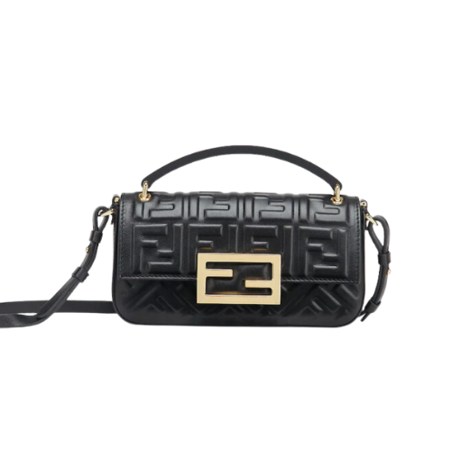 Fendi Baguette - Black Nappa Leather Bag photo 3