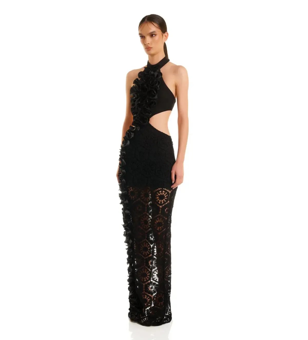 Eliya The Label Leila Maxi Dress Black Size 6 photo 4