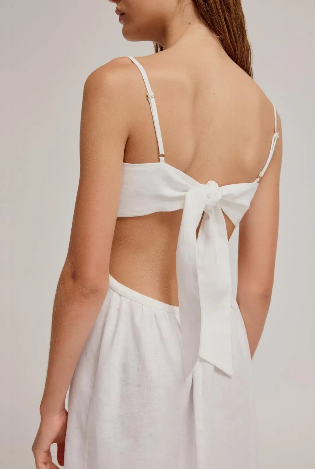 Venroy Tie Back Maxi Dress Milk Size 12 photo 2