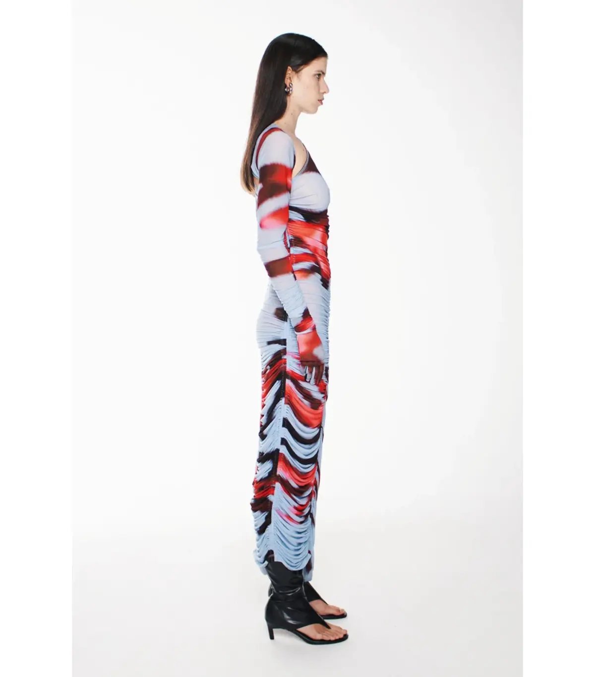 Kourh Primnoa Mesh Midi Dress Multi Size L / AU 12 photo 3