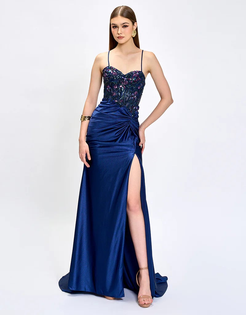 Bariano Nahdia Beaded Sequin Gown photo 2
