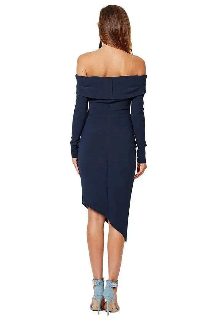 Bec & Bridge Florence Long Sleeve Navy Dress Size 8 photo 2