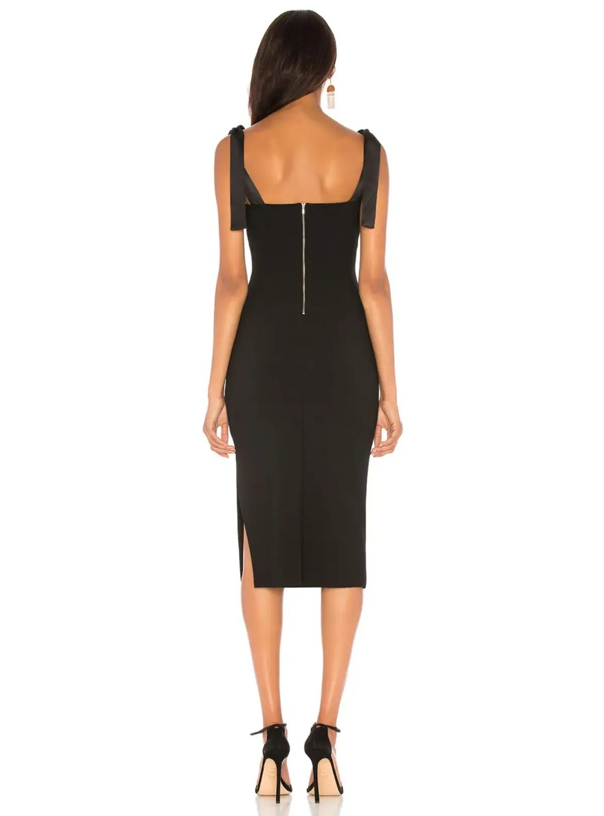 Bec & Bridge Tasha Cutout Midi Dress Black Size AU 6 photo 3