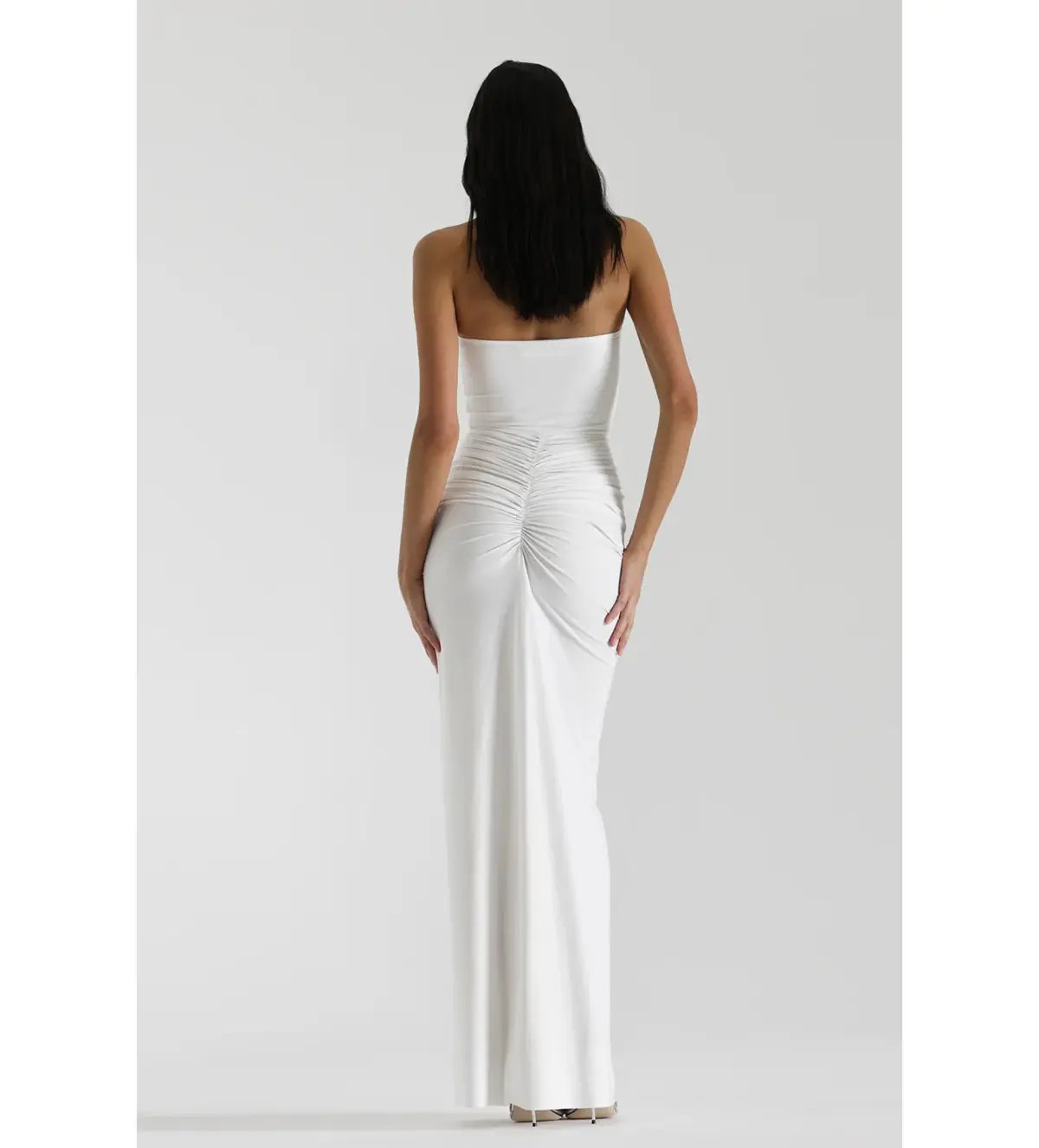 Natalie Rolt White Shontae Gown Size AU 8 photo 3