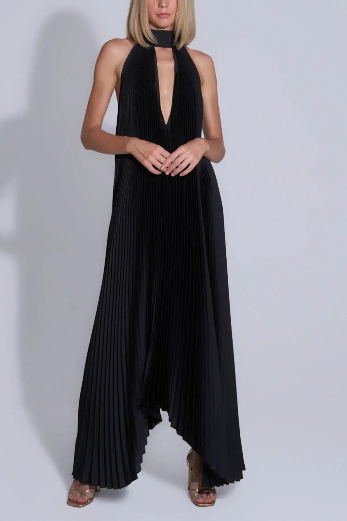 L’Idee Opera Gown Black Size 12 photo 3