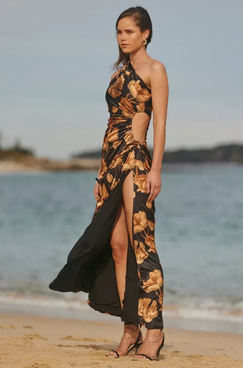 Sonya Moda Nour Marbella Maxi Dress Floral Size 12 photo 3