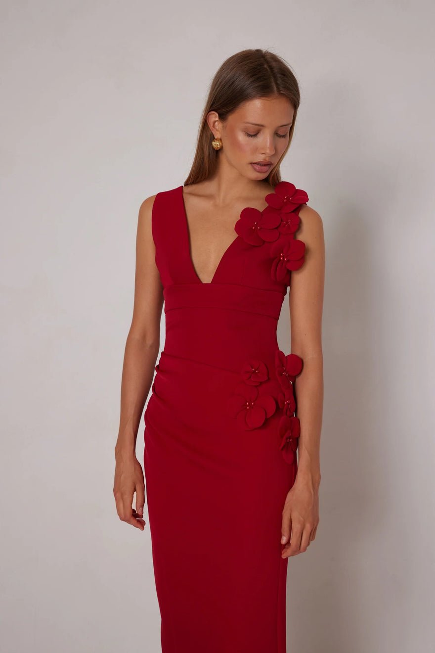 Elle Zeitoune Alyana Dress - Crimson photo 2