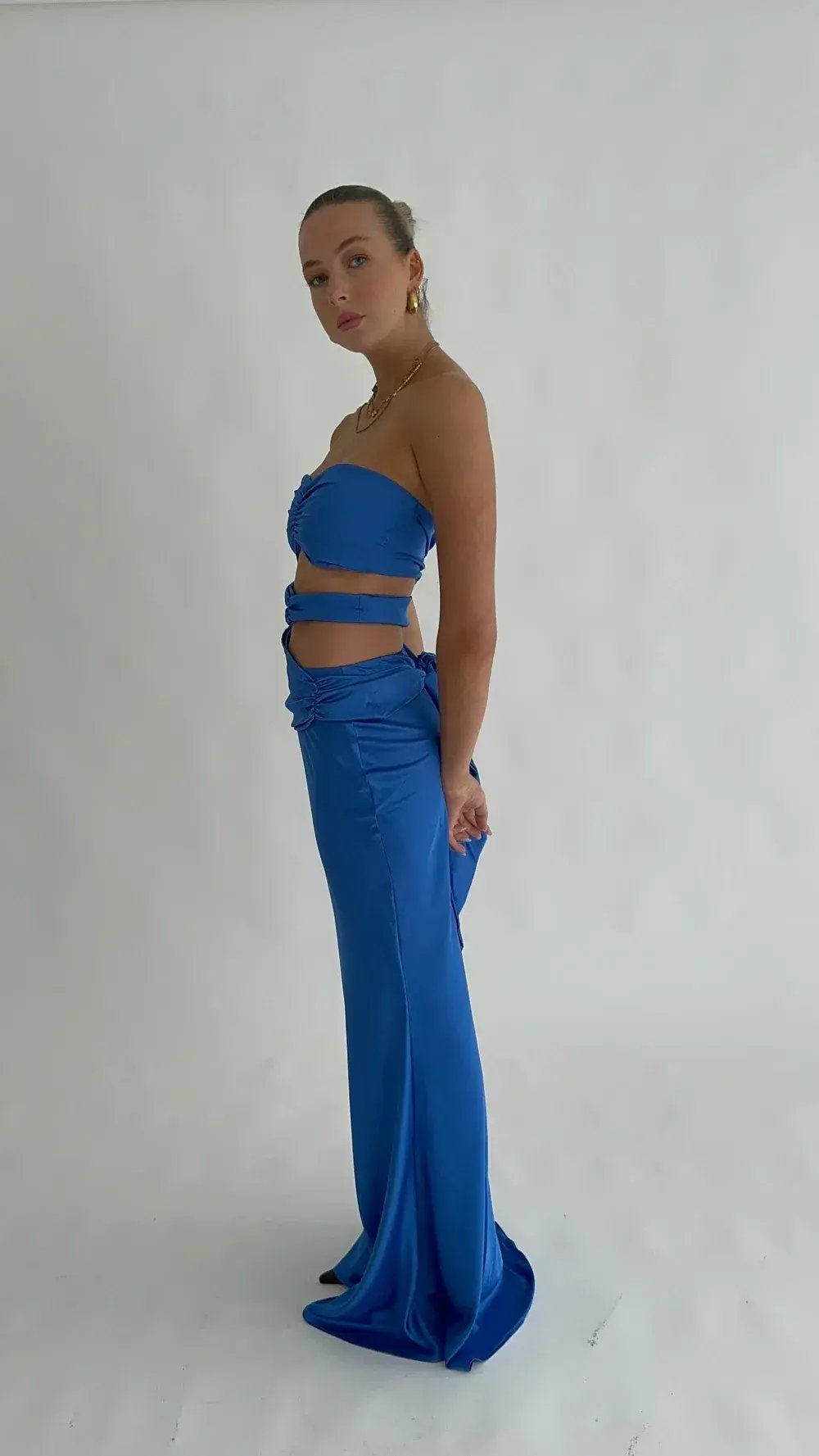 HNTR The Label Sloane Top in Cobalt Blue Size M / AU 10 photo 3
