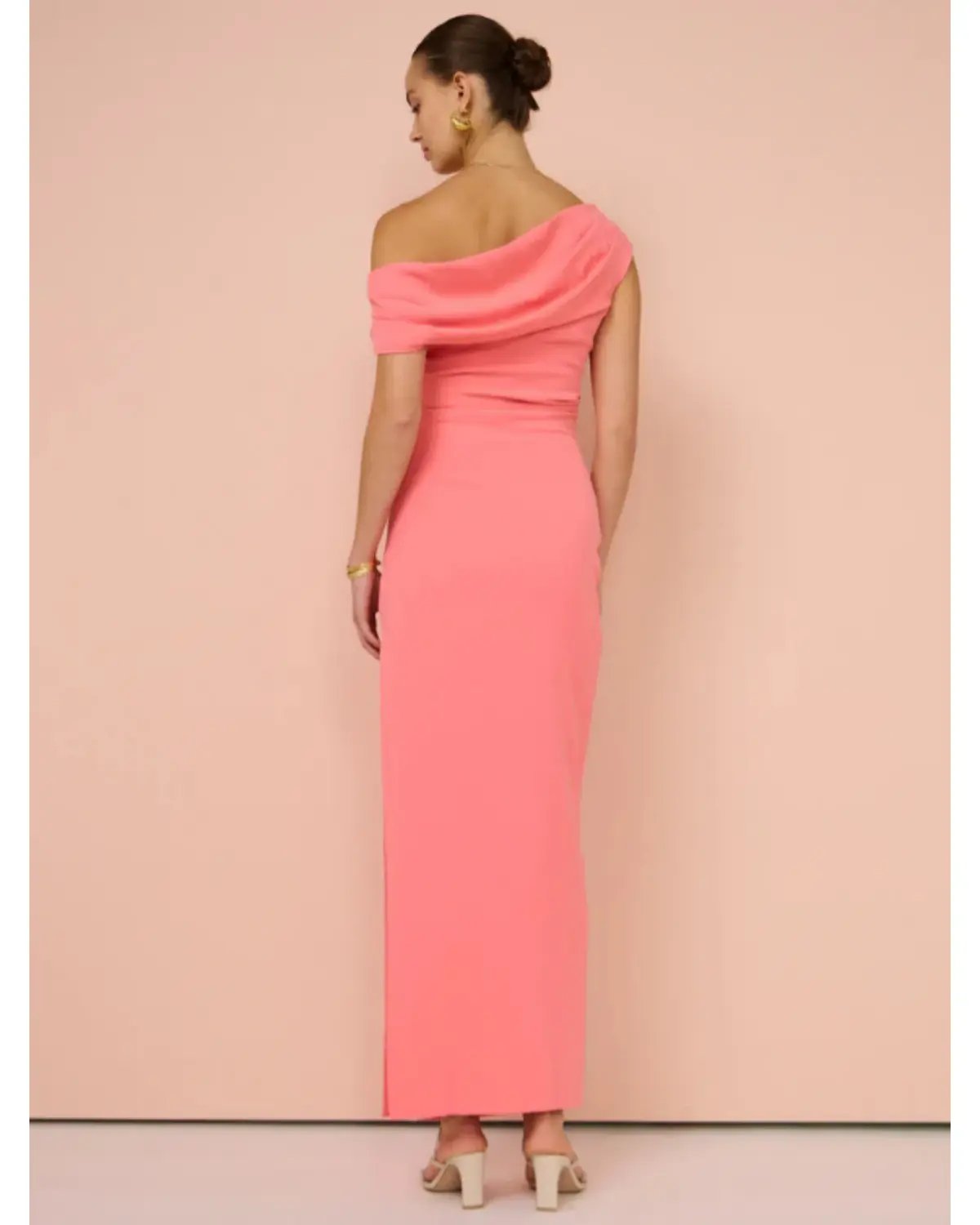 Sofia The Label Alexis Off Shoulder Gown Watermelon Size AU 8 photo 4