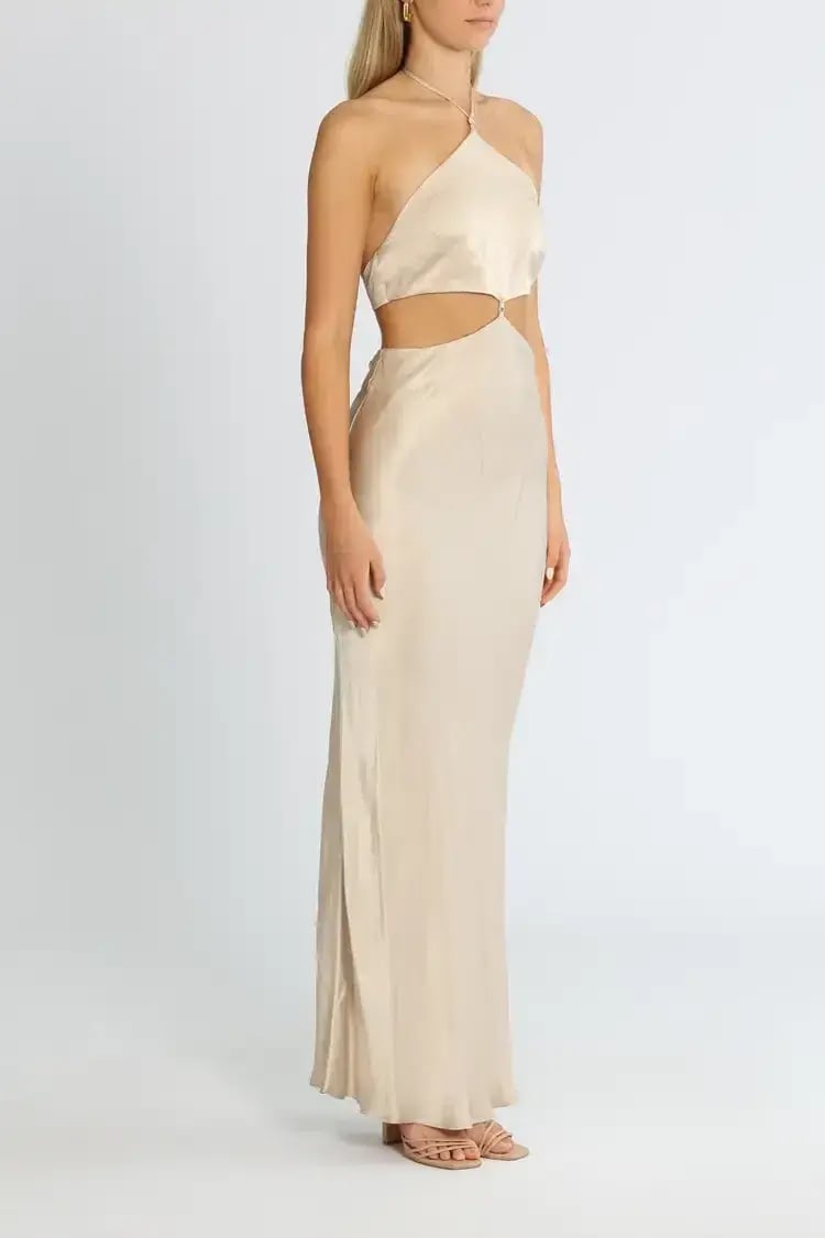 Bec & Bridge Kara Maxi Dress Sand Size 10 photo 2