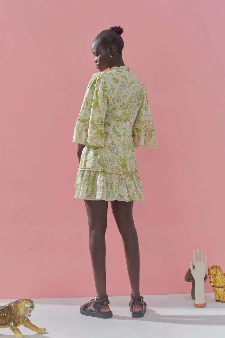 Alemais Marta Mini Dress Green Size 12 photo 3