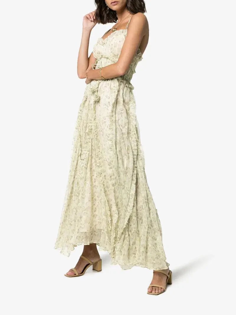 Lee Mathews Nina Crinkle Silk Floral Cami Dress Floral Size 12 photo 5