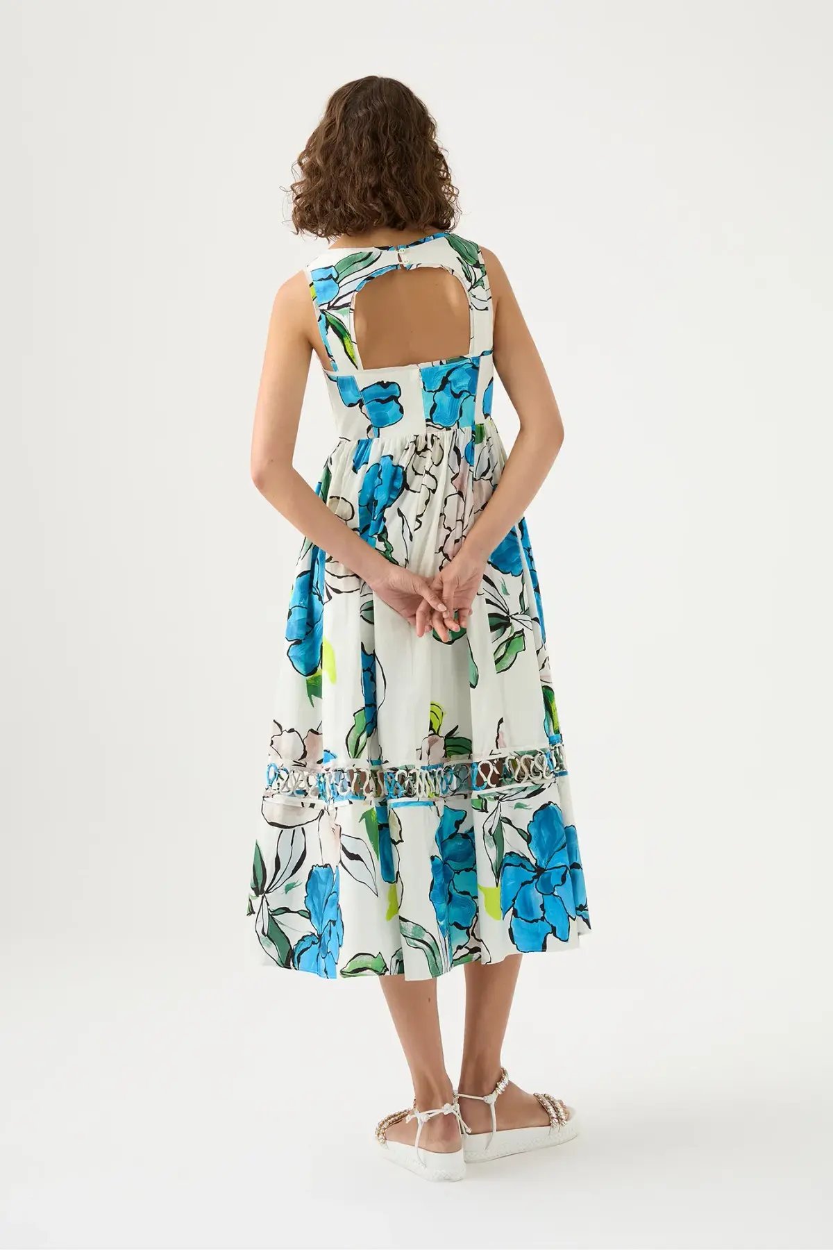 Aje Erika Cut Out Midi Dress in Cool Camellia Size 8 photo 2