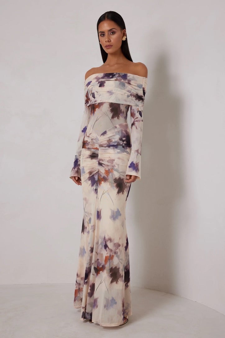 Elle Zeitoune Paige Dress - Watercolour Bloom photo 2