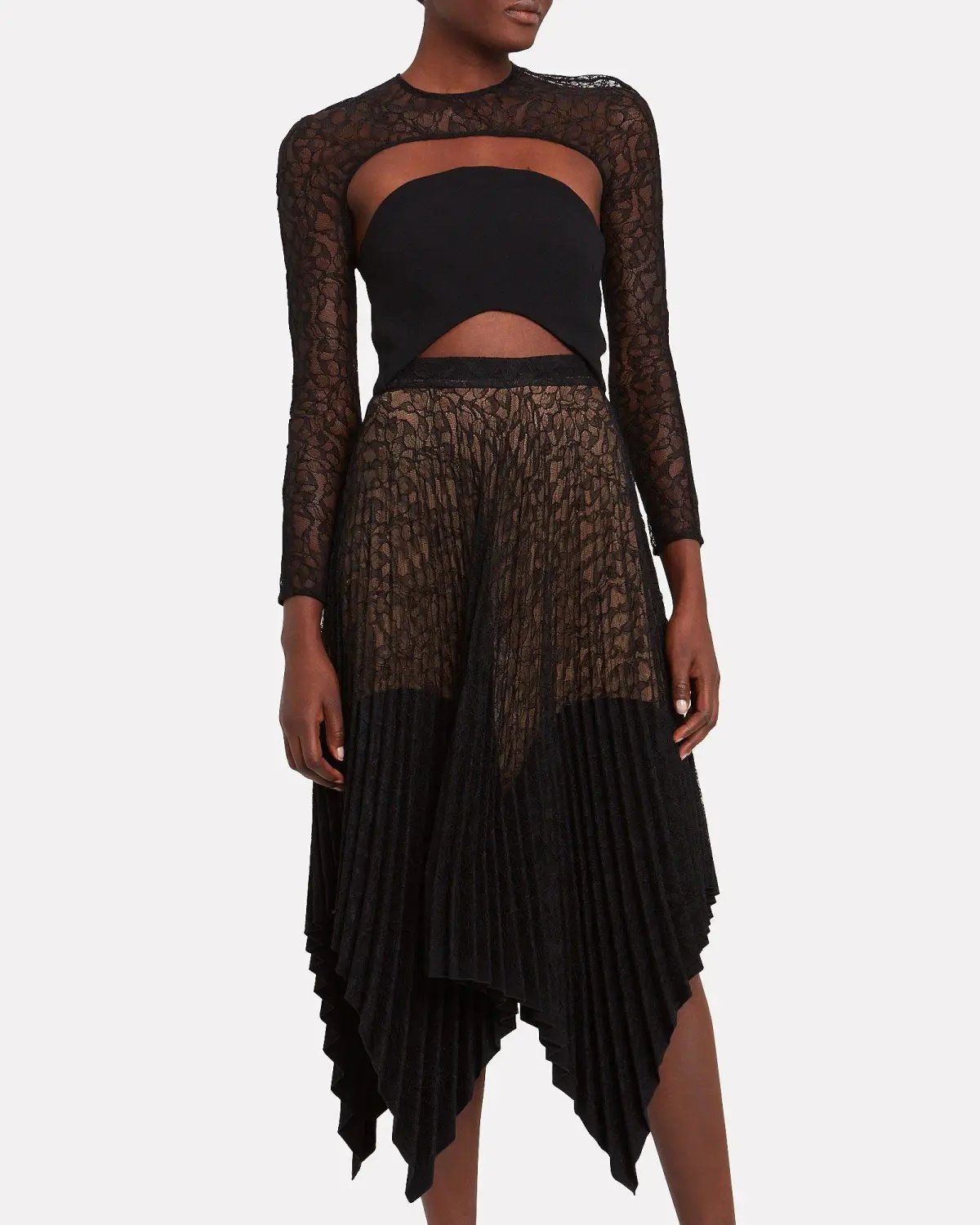 Dion lee vein lace concave dress photo 2