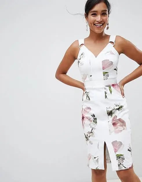 Ted Baker Strappy Bodycon Dress in Harmony Floral Print Size 1 / AU 10 photo 2