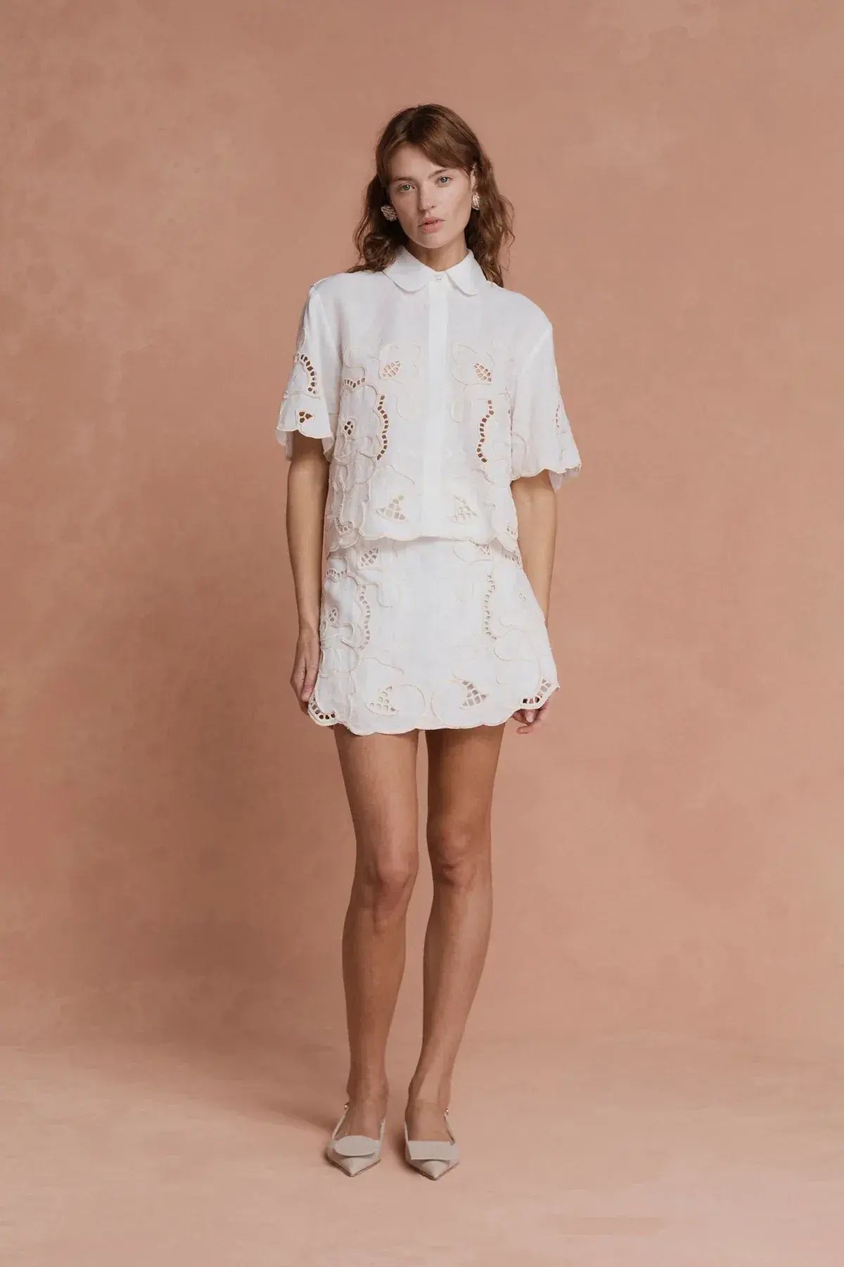 Lovaan Milicent Top White Size 10 photo 2