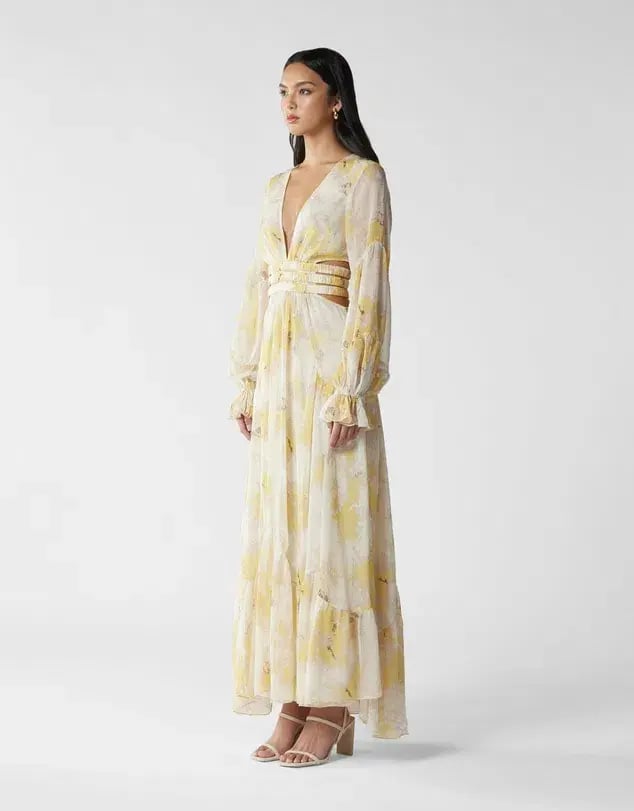 MVN La Lumber Maxi Dress Floral Print Size AU 10 photo 5